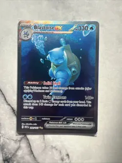 Pokemon Blastoise EX 200/165 Special Illustration Rare SV Scarlet & Violet 151 - Image 3
