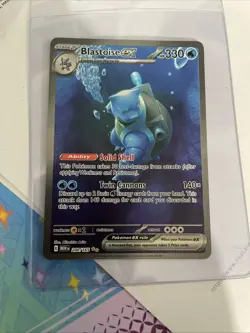 Pokemon Blastoise EX 200/165 Special Illustration Rare SV Scarlet & Violet 151 - Image 1
