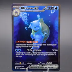 Blastoise ex 200/165 Special Illustration Rare SV: Scarlet & Violet 151 Pokemon - Image 1