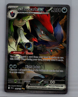 N's Zoroark ex 185/159 Pokemon TCG Journey Together Special Illustration Rare NM - Image 1