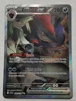 Pokemon Journey Together N's Zoroark EX 185/159 SIR Special Illustration Rare NM - Image 1