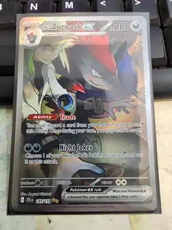 N's Zoroark ex 185/159 Pokemon TCG Journey Together Special Illustration Rare NM - Image 3