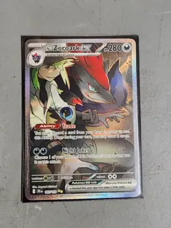 N's Zoroark ex 185/159 Pokemon TCG Journey Together Special Illustration Rare NM - Image 4