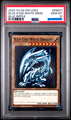 Blue-Eyes White Dragon (Version 4) LDK2-ENK01 Legendary Decks II PSA 10 - Image 1