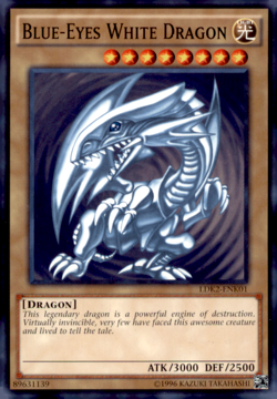 Blue-Eyes White Dragon (blue rippled) - LDK2-ENK01 -Unlimited Kaiba version - Image 1