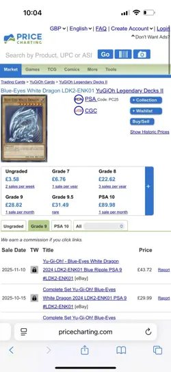 Blue-Eyes White Dragon (Version 2) Ldk2-Enk01 Legendary Decks II Unlimited - Image 4
