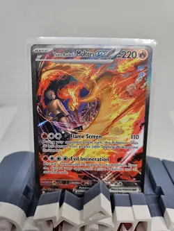 Pokemon TCG Team Rockets Moltres EX Holo Card 229/182 Sir Destined Rivals NM - Image 1