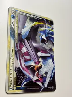 2010 POKEMON TCG HGSS TRIUMPHANT PALKIA & DIALGA LEGEND TOP 101/102 MP - Image 2