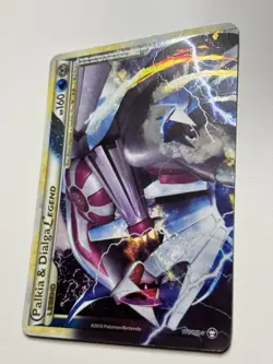 2010 POKEMON TCG HGSS TRIUMPHANT PALKIA & DIALGA LEGEND TOP 101/102 MP - Image 3
