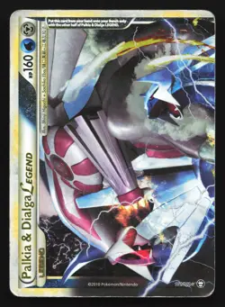 Palkia & Dialga Legend (Top) 101/102 Triumphant Ultra Rare Pokemon Card - Image 1