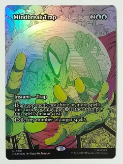 Mindbreak Trap (Foil Borderless #11) - NM - MAR Marvel Spider-Man - MTG Magic - Image 1