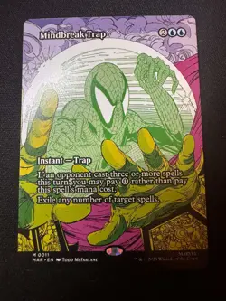 Mindbreak Trap (Borderless) Marvel Universe Magic The Gathering Spider-Man NM - Image 1