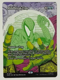 Mindbreak Trap (Borderless #11) - NM - MAR Marvel Eternal Spider-Man - MTG Magic - Image 1