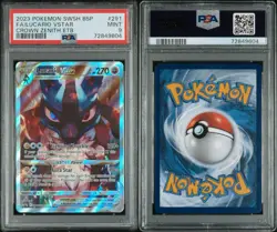 Pokemon TCG Lucario VSTAR SWSH291 Holo Black Star Promo Crown Zenith PSA 9 Mint - Image 3