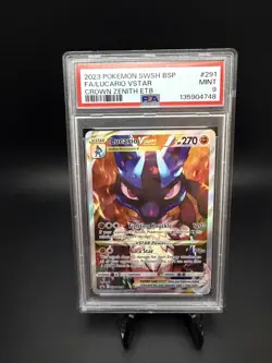 Pokemon TCG Lucario VSTAR SWSH291 Holo Black Star Promo Crown Zenith PSA 9 Mint - Image 1