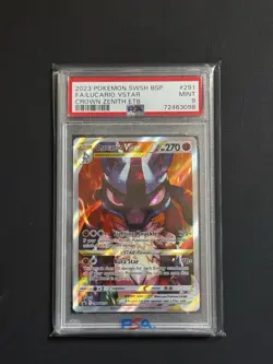 Pokemon TCG Lucario VSTAR SWSH291 Holo Black Star Promo Crown Zenith PSA 9 Mint - Image 1