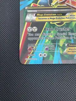 Pokemon XY Breakpoint M Mega Scizor EX Full Art Ultra Rare Holo Card 120/122 - Image 3