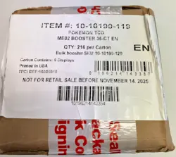 Phantasmal Flames Pokemon 6 Box Booster Case Factory Sealed Brand New - Image 1