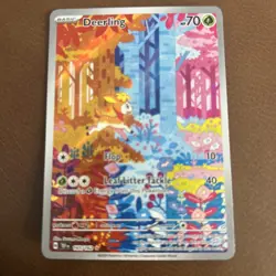 Pokemon TCG Deerling TEF 165/162 IR Temporal Forces Illustration Rare Card NM - Image 2