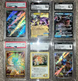 Pokemon Graded 6 Card Lot CGC PSA Mew Blastoise Raticate Cramorant Toxtricity - Image 1