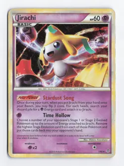 Jirachi 1/95 Holo Rare Unleashed Vintage Pokemon TCG Card HP/DMG - Image 1