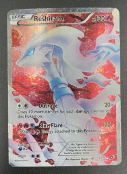Pokemon Reshiram RC22/RC25 Legendary Treasures Radiant Collection Card HP 130 - Image 1