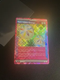 NEO UPPER ENERGY 162/162 POKEMON CARD (TEMPORAL FORCES SET) ACESPEC HOLO - Image 1