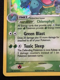 Venusaur 28/100 EX Crystal Guardians Pokemon Card Reverse Holo Foil Rare LP - Image 5