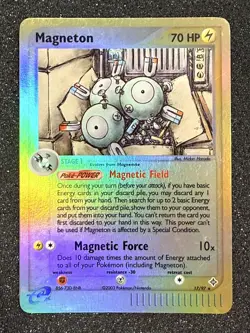 2003 Pokemon MAGNETON Ex Dragon REVERSE HOLO Foil RARE eReader Set Card 17/97 NM - Image 1