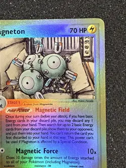2003 Pokemon MAGNETON Ex Dragon REVERSE HOLO Foil RARE eReader Set Card 17/97 NM - Image 3
