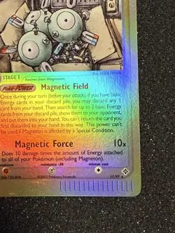 2003 Pokemon MAGNETON Ex Dragon REVERSE HOLO Foil RARE eReader Set Card 17/97 NM - Image 5