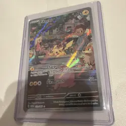 Pokemon Pikachu Scarlet and Violet 151 Holo Card 173/165 Rare SV Illustration - Image 2