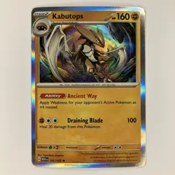 Kabutops 141/165 Holo Rare Scarlet & Violet 151 Pokemon Card Near Mint NM - Image 1