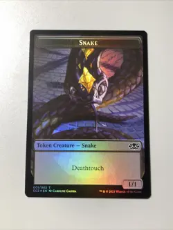 NM Snake Zombie Double-Sided Token Foil Commander Collection (Check Pics) MTG - Image 1