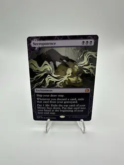 Necropotence WOT MTG 31 SHOWCASE BORDERLESS MYTHIC M/NM - Image 1