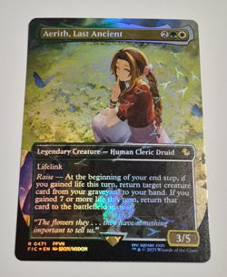 Magic MTG Final Fantasy Aerith, Last Ancient Chocobo Track Foil Rare Pack Fresh - Image 1