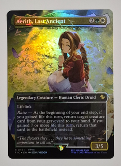 Magic MTG Final Fantasy Aerith, Last Ancient Chocobo Track Foil Rare Pack Fresh - Image 2