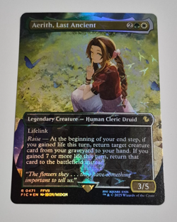 Magic MTG Final Fantasy Aerith, Last Ancient Chocobo Track Foil Rare Pack Fresh - Image 3