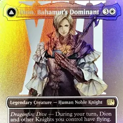 Dion, Bahamut's Dominant (Borderless) - FOIL - MTG - FIN - 0376 - RARE ~ NM - Image 1