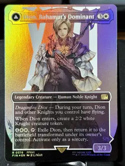 Dion, Bahamut's Dominant (Borderless) - FOIL - MTG - FIN - 0376 - RARE ~ NM - Image 3