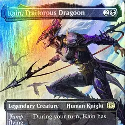 Kain, Traitorous Dragoon (Borderless) - FOIL - MTG - FIN - 0316 - RARE ~ NM - Image 1