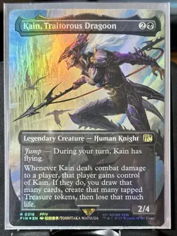Kain, Traitorous Dragoon (Borderless) - FOIL - MTG - FIN - 0316 - RARE ~ NM - Image 2