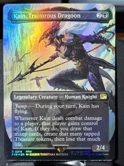 Kain, Traitorous Dragoon (Borderless) - FOIL - MTG - FIN - 0316 - RARE ~ NM - Image 3