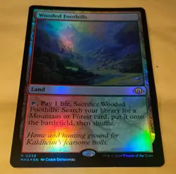 MTG- Modern Horizons 3 Wooded Foothills Rare Foil #236 NMT-MT (Pack Fresh) - Image 1