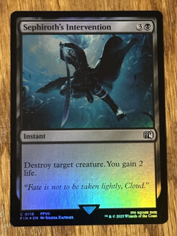 MTG Final Fantasy, Sephiroth's Intervention - Foil - Image 1