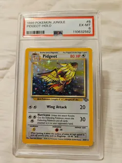 1999 POKEMON JUNGLE PIDGEOT-HOLO #8 EX-MT 6 - Image 1