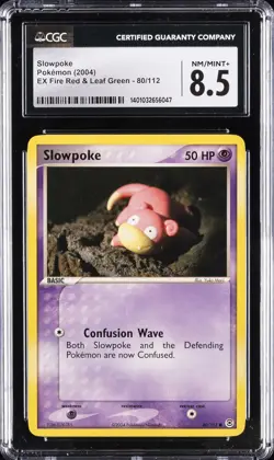 2004 POKEMON EX FIRE RED & LEAF GREEN #80 SLOWPOKE CGC 8.5 - Image 1