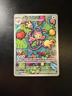 FREE SHIPPING Pokemon TCG Phantasmal Flames Ambipom 107/094 Illustration Rare - Image 1