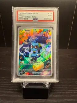 POKEMON PSA 9 RIOLU ILLUSTRATION RARE 215/198 SCARLET e VIOLET ENGLISH 2023! - Image 1