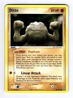 Ditto (Geodude) Delta Species #62 (2005) Common MP Pokemon - Image 1